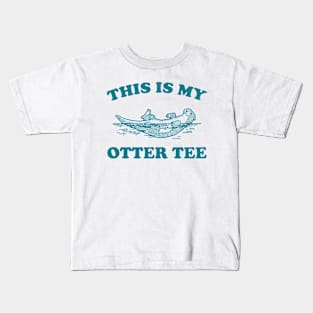 This Is My Otter Tee, Vintage Otter Graphic T Shirt, Funny Nature T Shirt, Retro 90s Kids T-Shirt